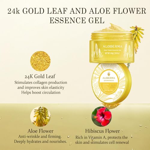 Aloderma gel application in hand promoting soothing, cooling sensation