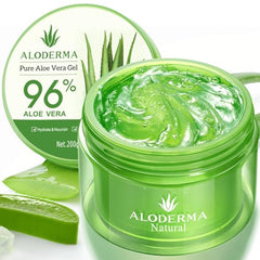 Aloderma Aloe Gel harvested within 12 hours preserves soothing power for skin.