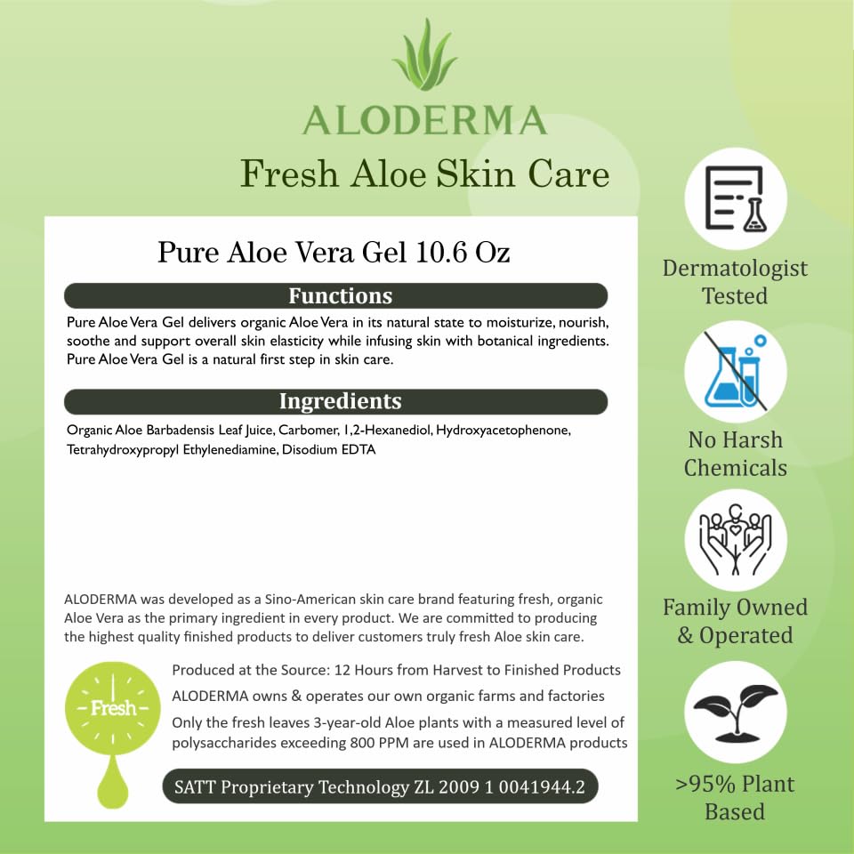 Aloderma farm-to-face branding highlighting ecological approach.