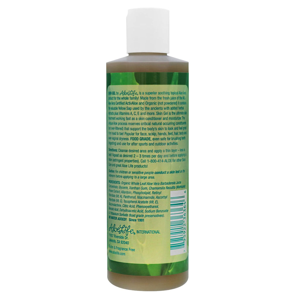 Aloe Life fragrance-free jar emphasizing gentle formula for sensitive skin