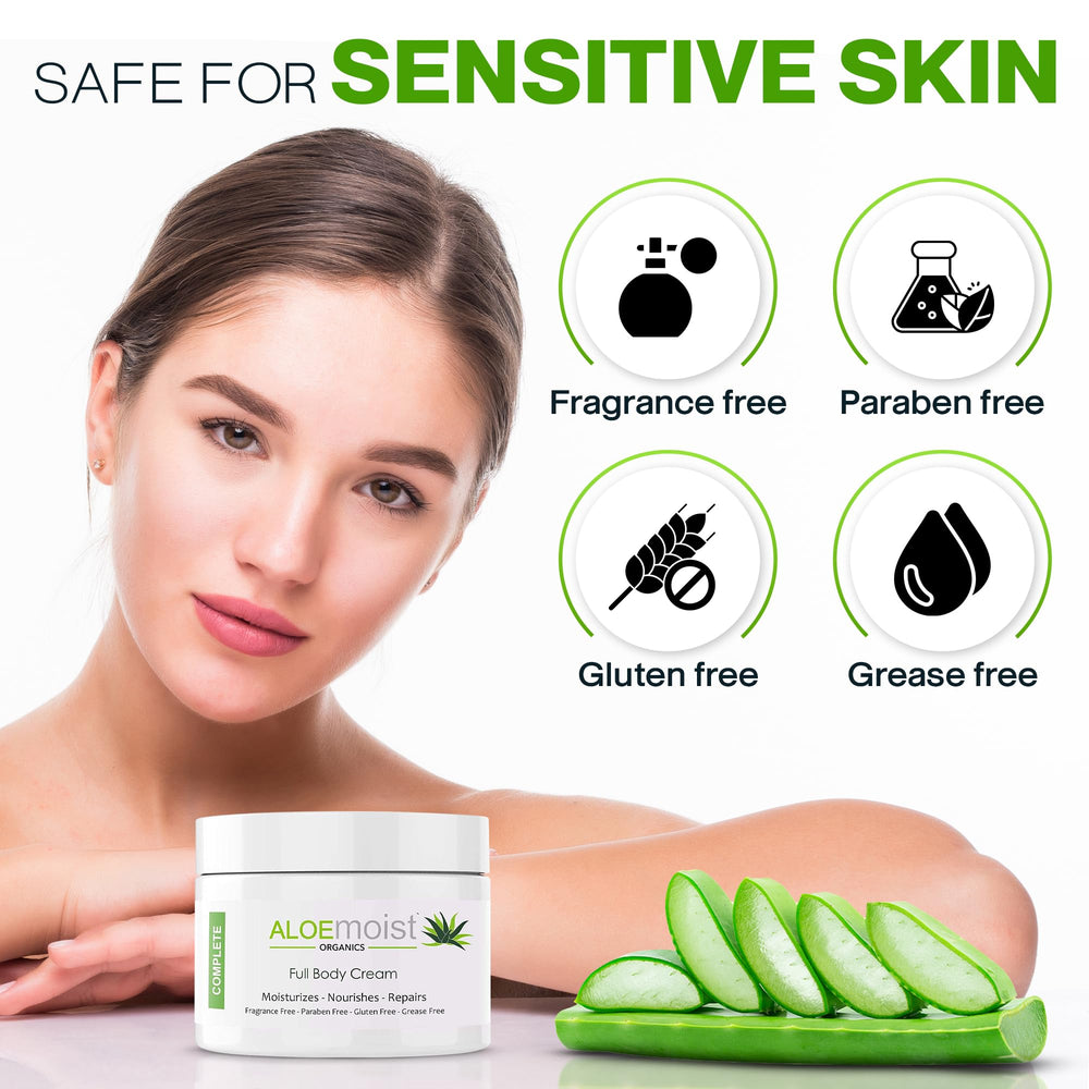 AloMoist after-sun care with aloe for cooling comfort
