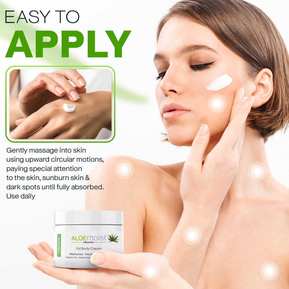 Aloemoist after sun soothing care highlights gentle relief for sun exposed skin.