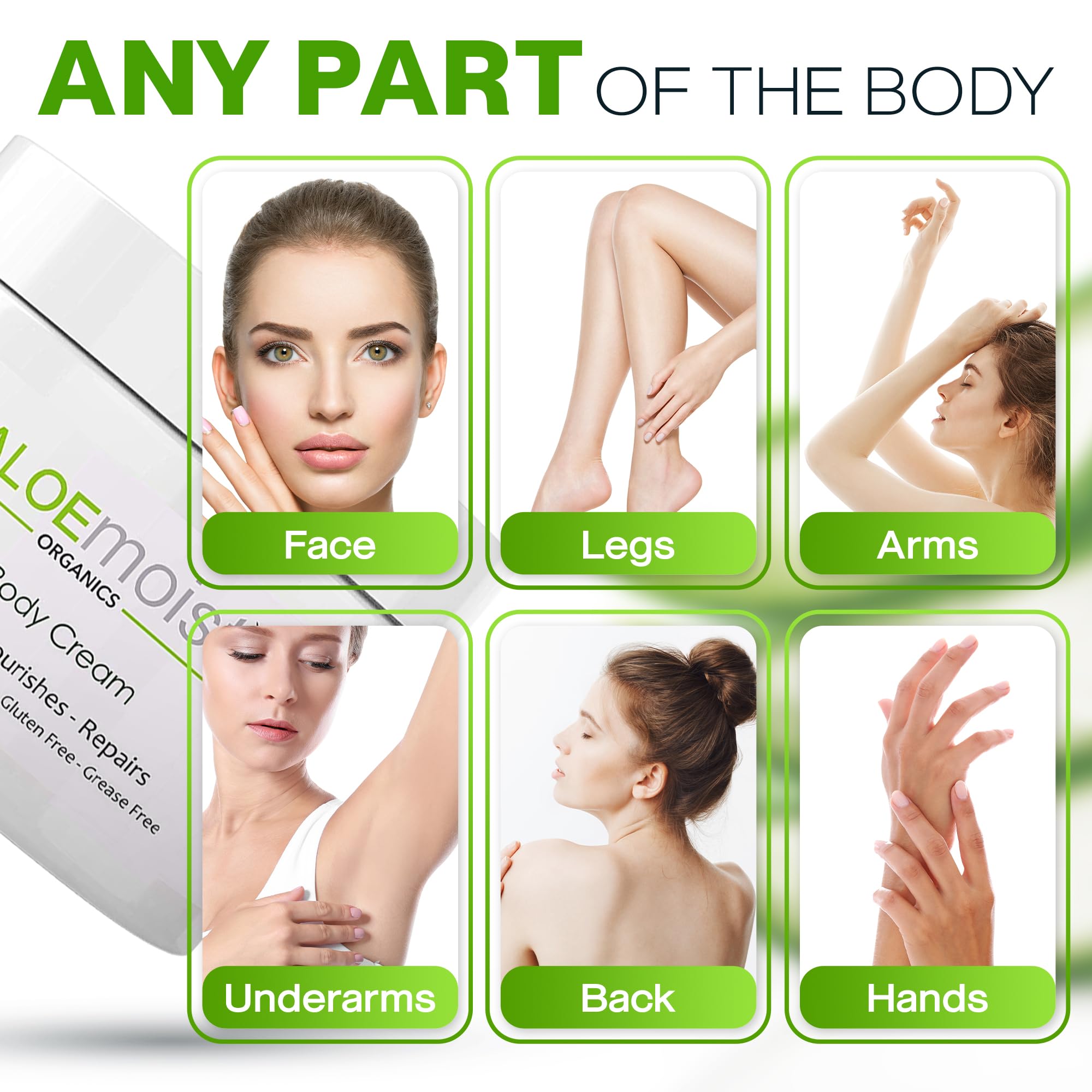 AloMoist hand cream being applied to dry hands for soothing relief