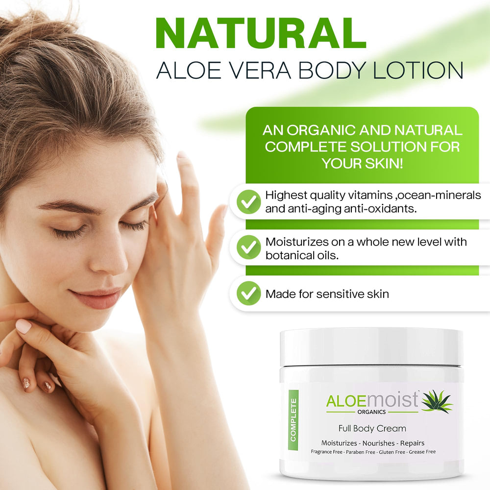 AloMoist safe for sensitive skin with gentle, fragrance-free formula