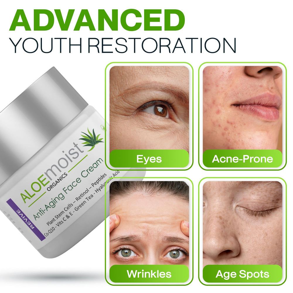 Aloemoist sensitive-skin formula closeup shows fragrance-free, gentle care.