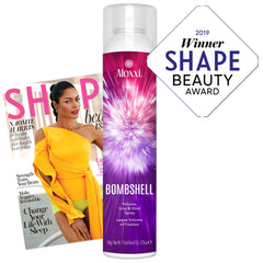 ALOXI Bombshell texturizing spray application adds lift without stiffness.