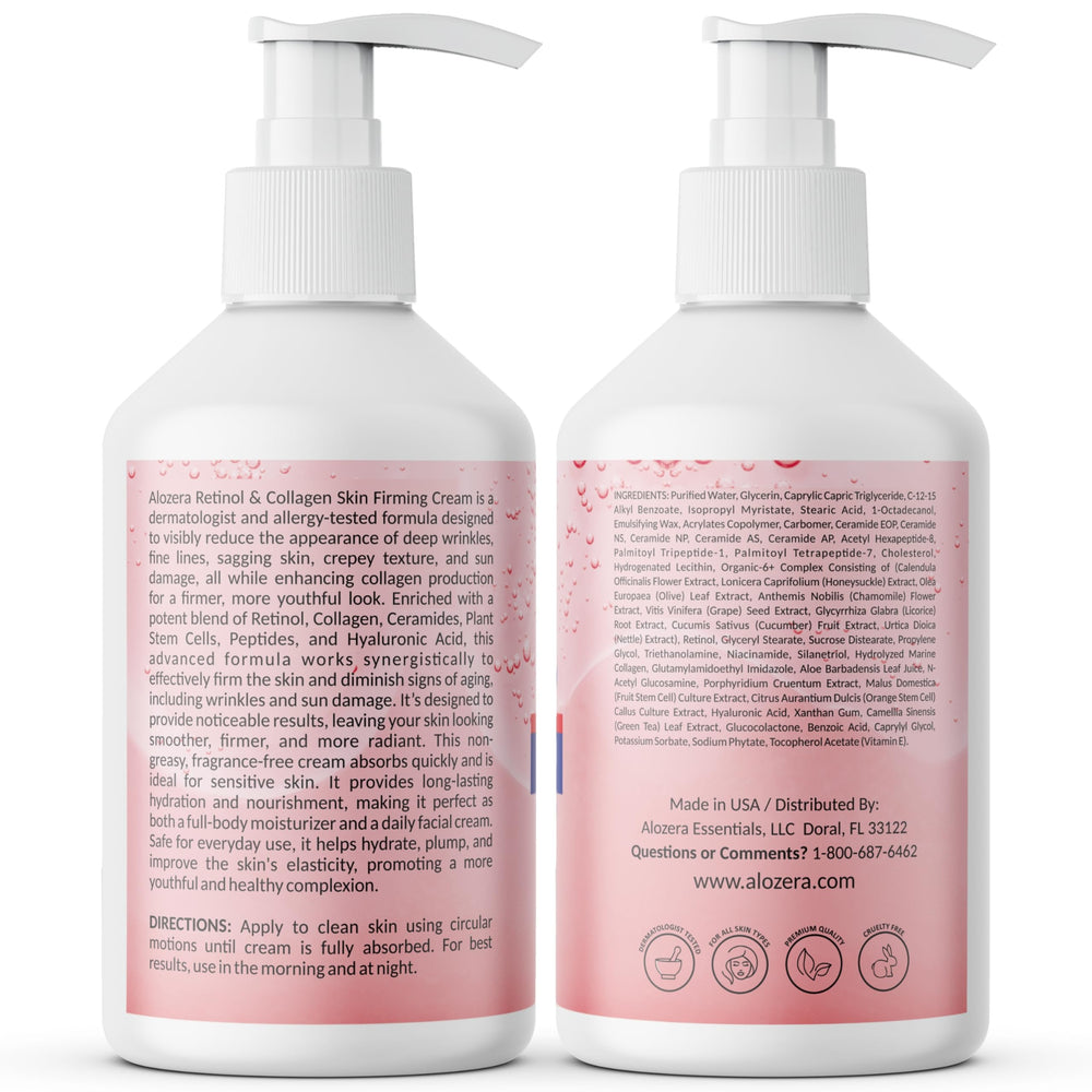 Alozera fragrance-free skincare label on packaging for sensitive-skin use