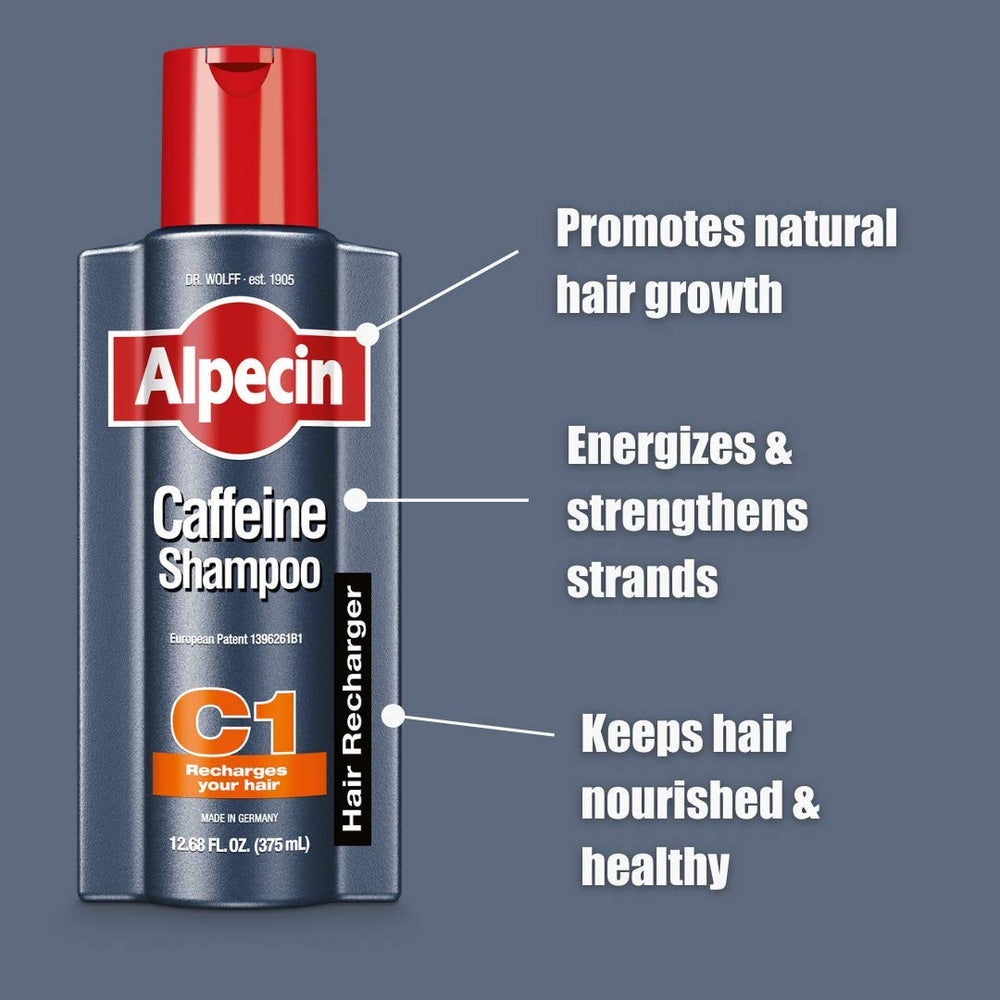 Alpecin C1 3-pack display focuses on value and consistency