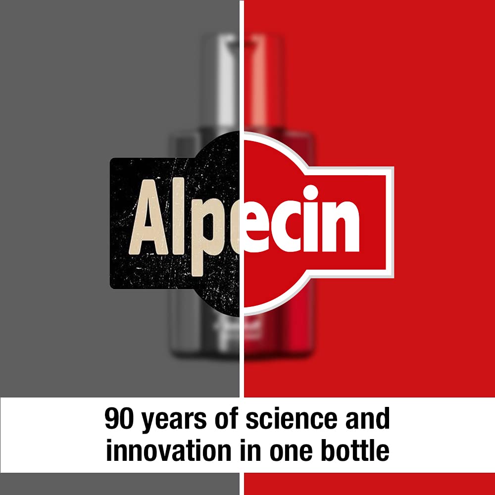 Alpecin Double Effect Shampoo packaging displayed on shelf
