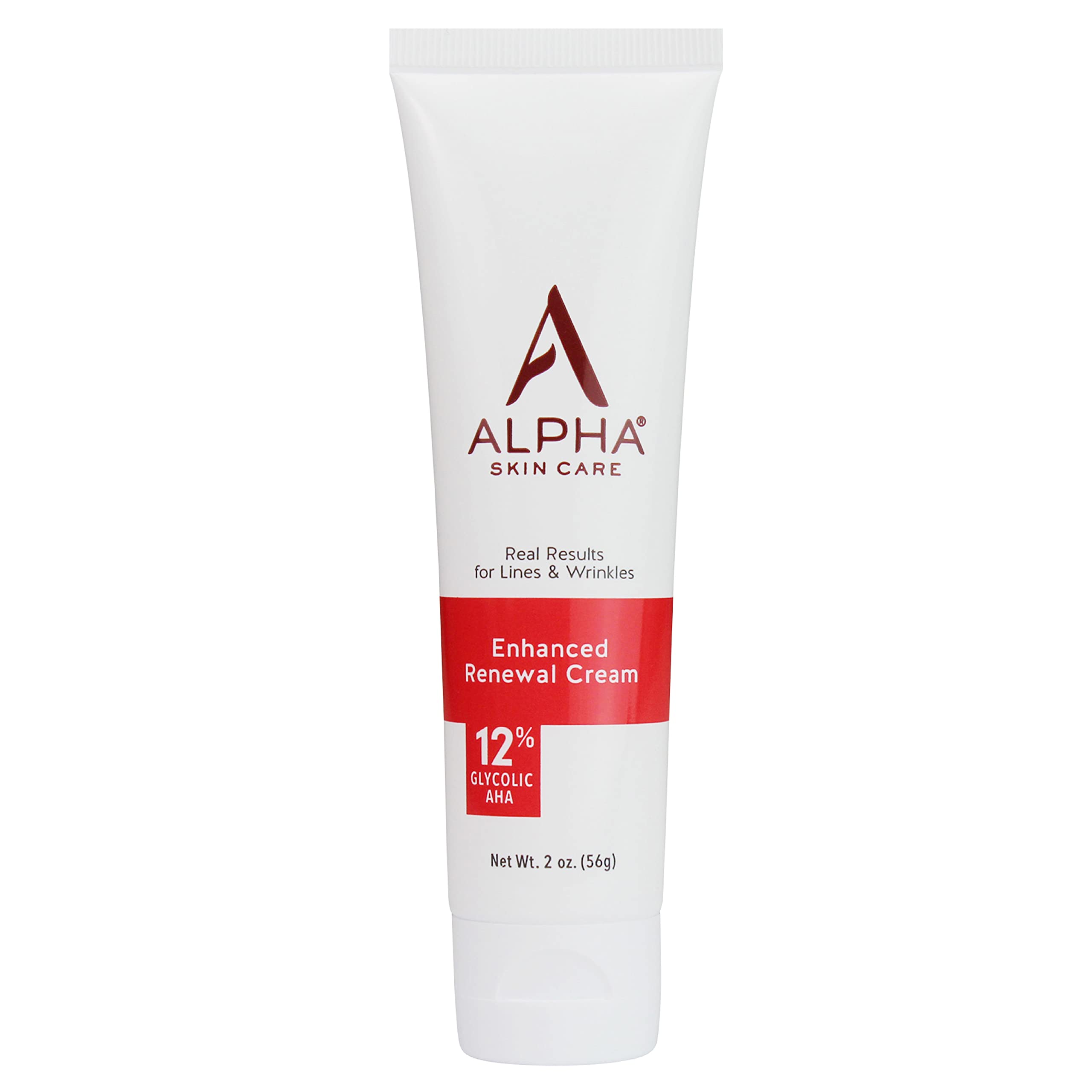 Alpha Skin Care Enhanced Renewal Cream bottle for daily hydration on normal to dry skin.