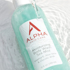 Alpha Skin Care moisturizing body wash ingredients vitamin-e-aloe emphasizes moisture and soothing skin