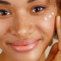Alpha Skin Care Enhanced Renewal Cream texture swirl demonstrates gentle exfoliation with glycolic AHA.