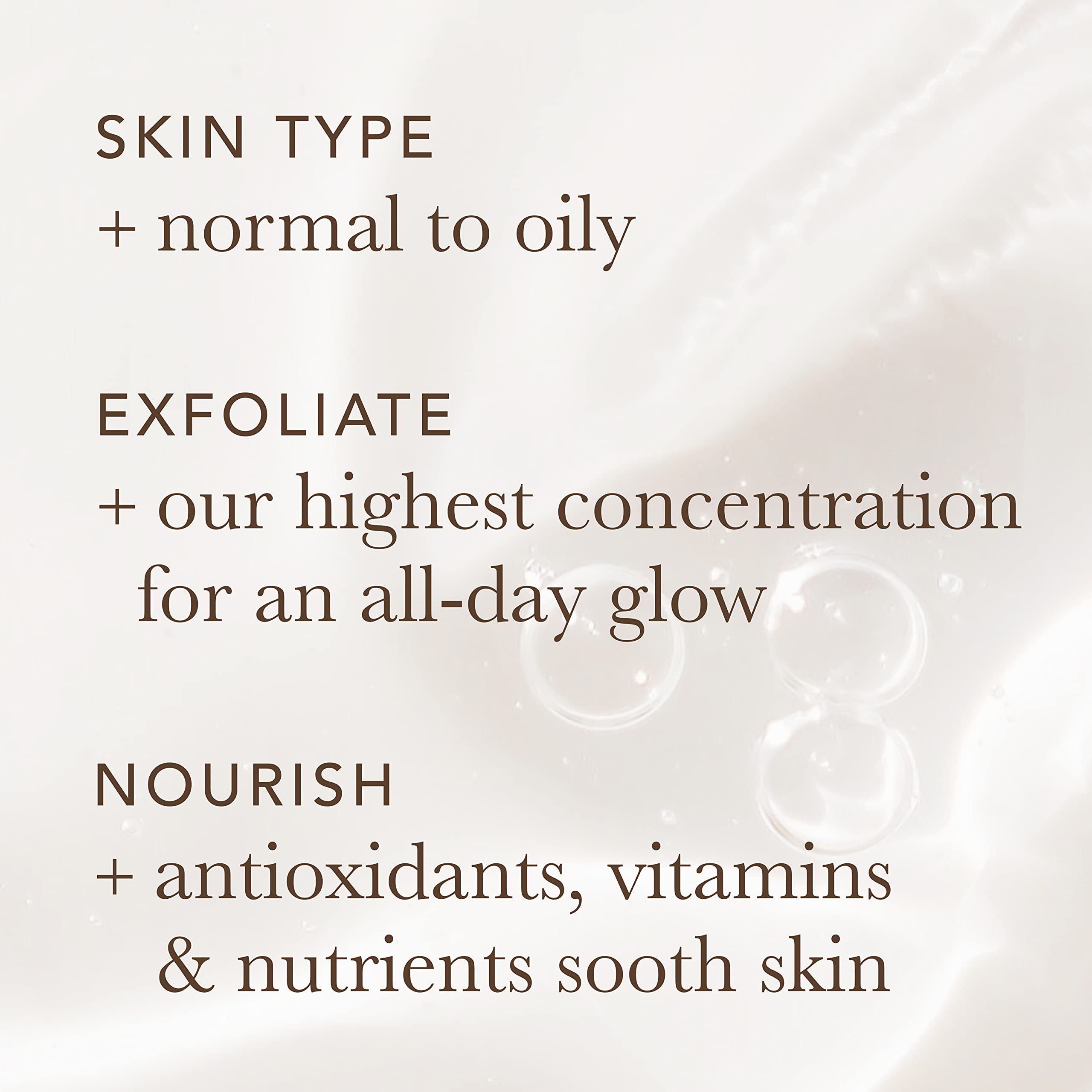 Alpha Skin Care Renewal Serum drop application demonstrating easy nightly routine.