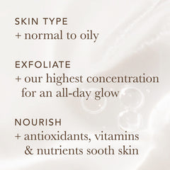 Alpha Skin Care Renewal Serum drop application demonstrating easy nightly routine.