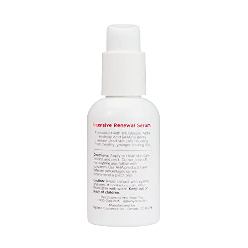 Alpha Skin Care Renewal Serum texture swirl highlighting a lightweight hydrating formula.