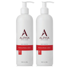 Alpha Skin Care Revitalizing Body Lotion bottle closeup for daily hydration