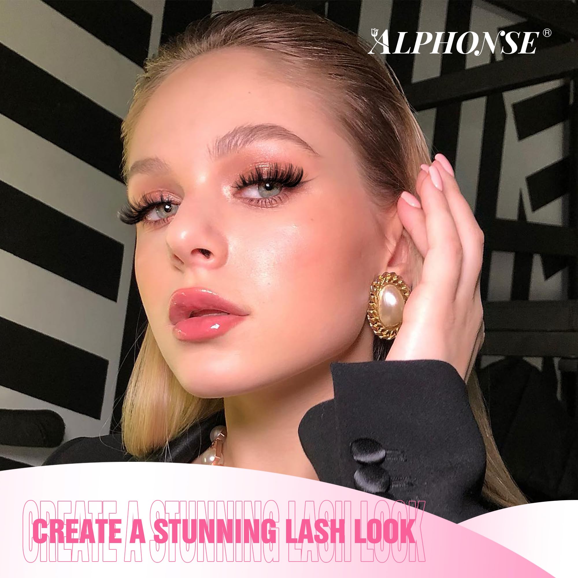 Alphonse four lengths 12-14-16-18mm for cat eye or fox eye looks.