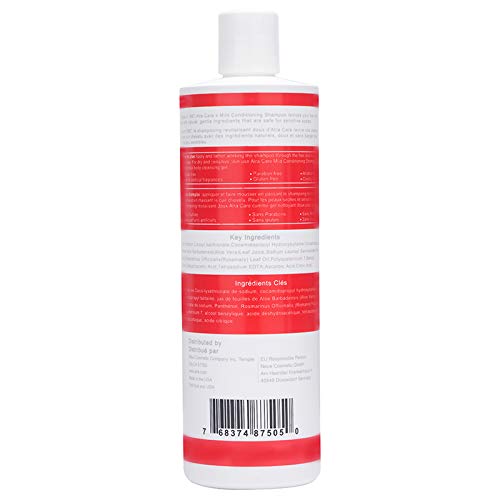 Alra Mild Conditioning Shampoo in bathroom scene suggests easy daily use during treatment