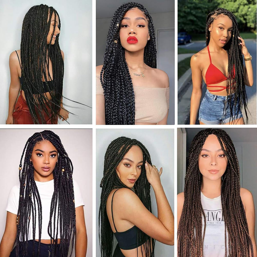 Alrence 30-inch braiding hair draped into crochet style