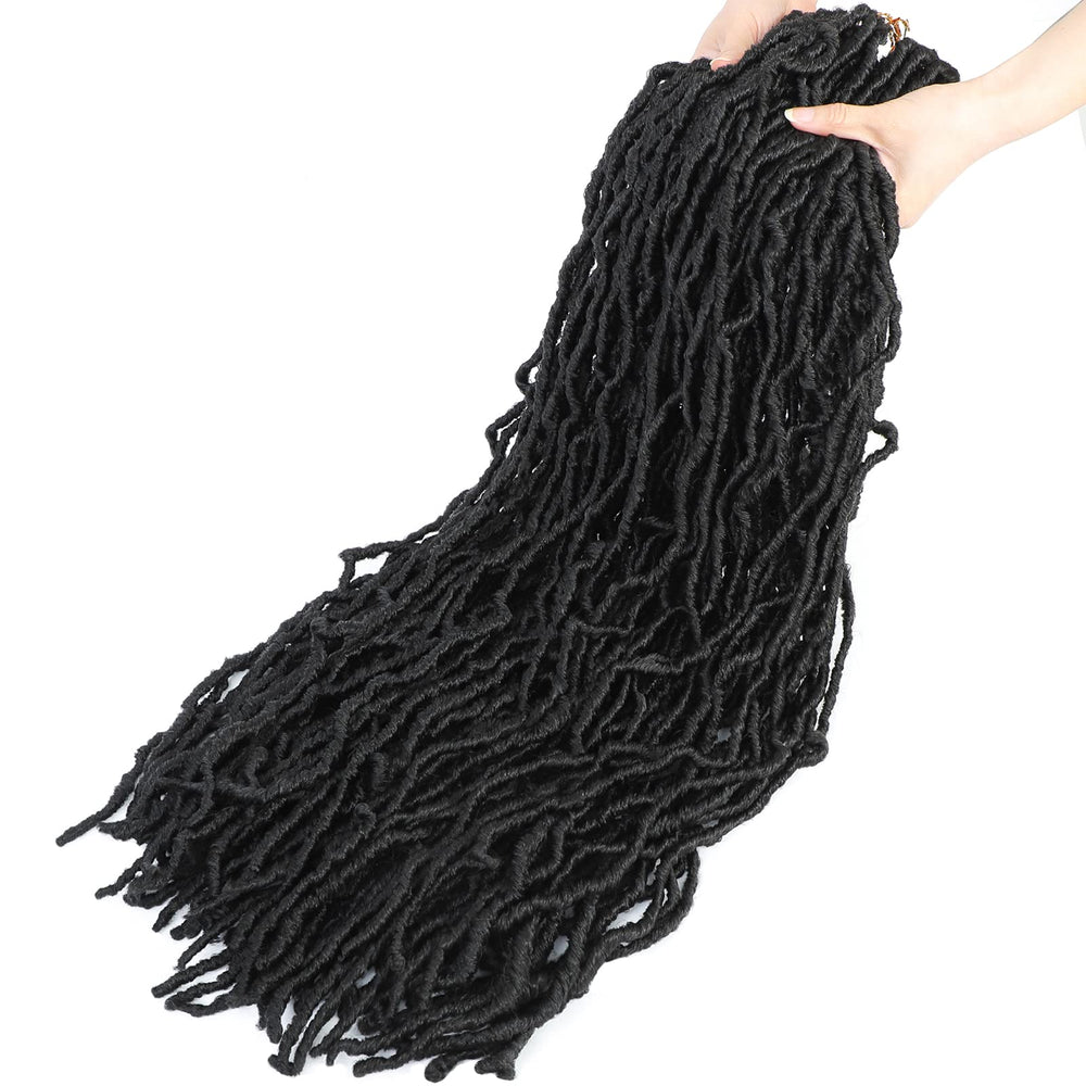 Alrence Faux Locs crochet hook included with pack7 for easier installation.