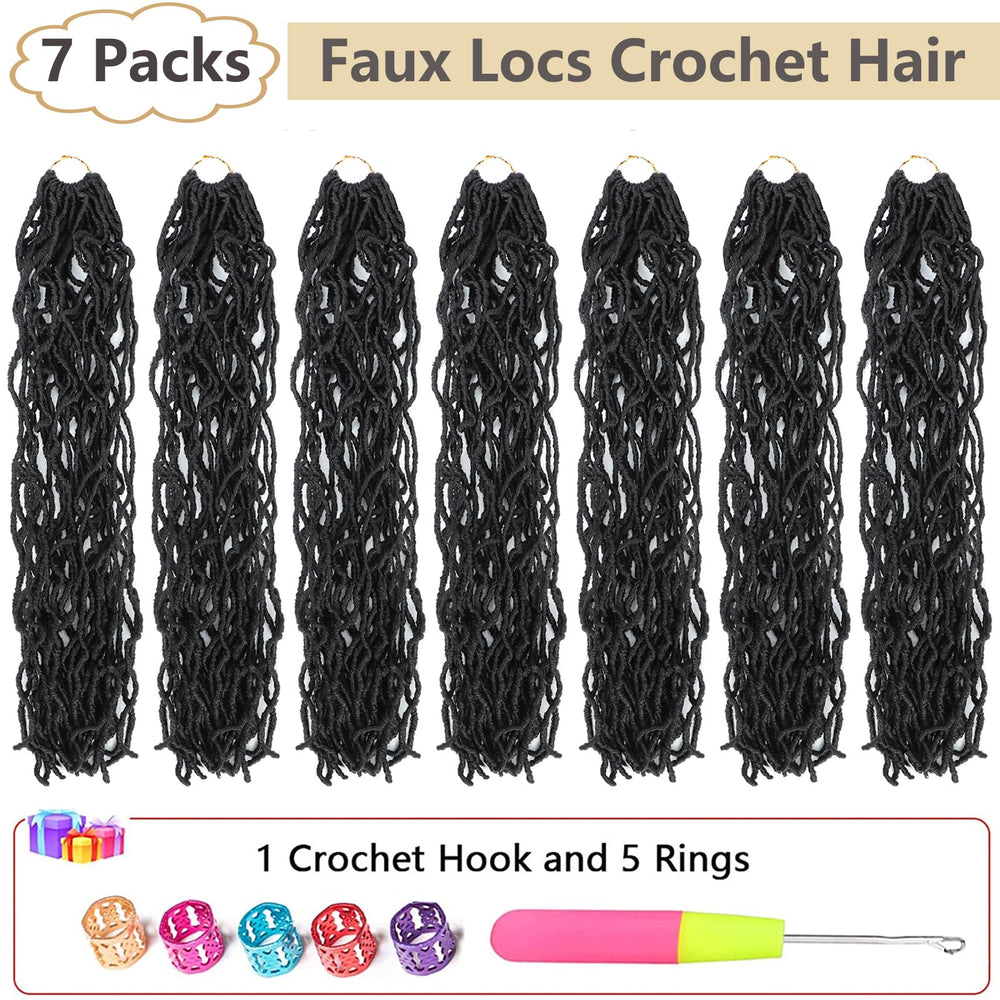 Alrence Faux Locs 30 inch pre-looped close-up shows soft texture.