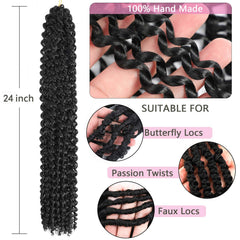 Alrence Passion Twist 24inch crochet-friendly installation saves time during styling.