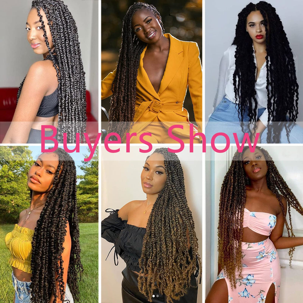 Alrence Passion Twist 24inch 8-pack with 15 strands per pack for full-head coverage.