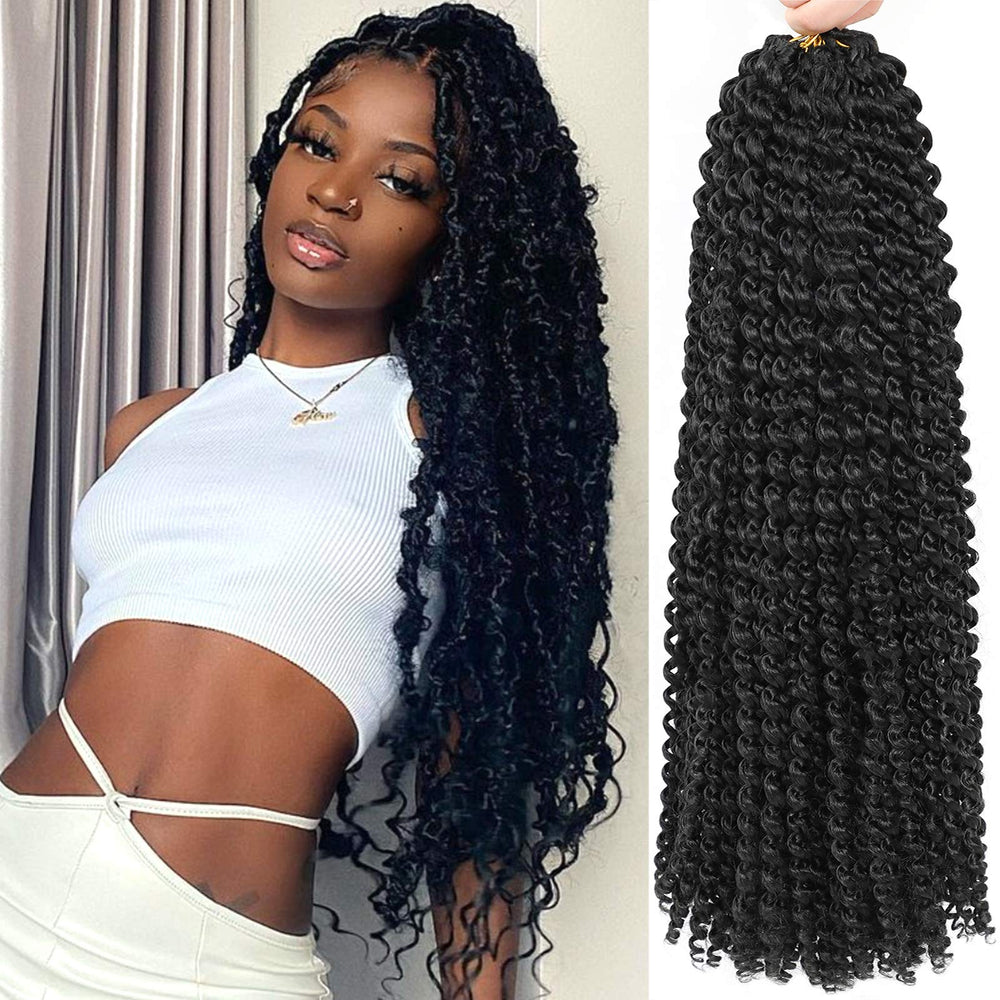 Alrence Passion Twist hair 24inch water-wave texture for natural look and soft touch.