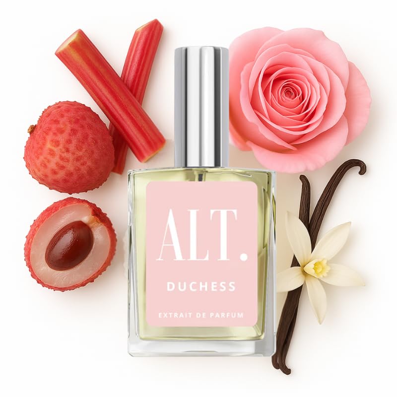 ALT. FRAGRANCES Duchess 60ml extrait bottle shows a long-lasting fragrance for all-day wear.