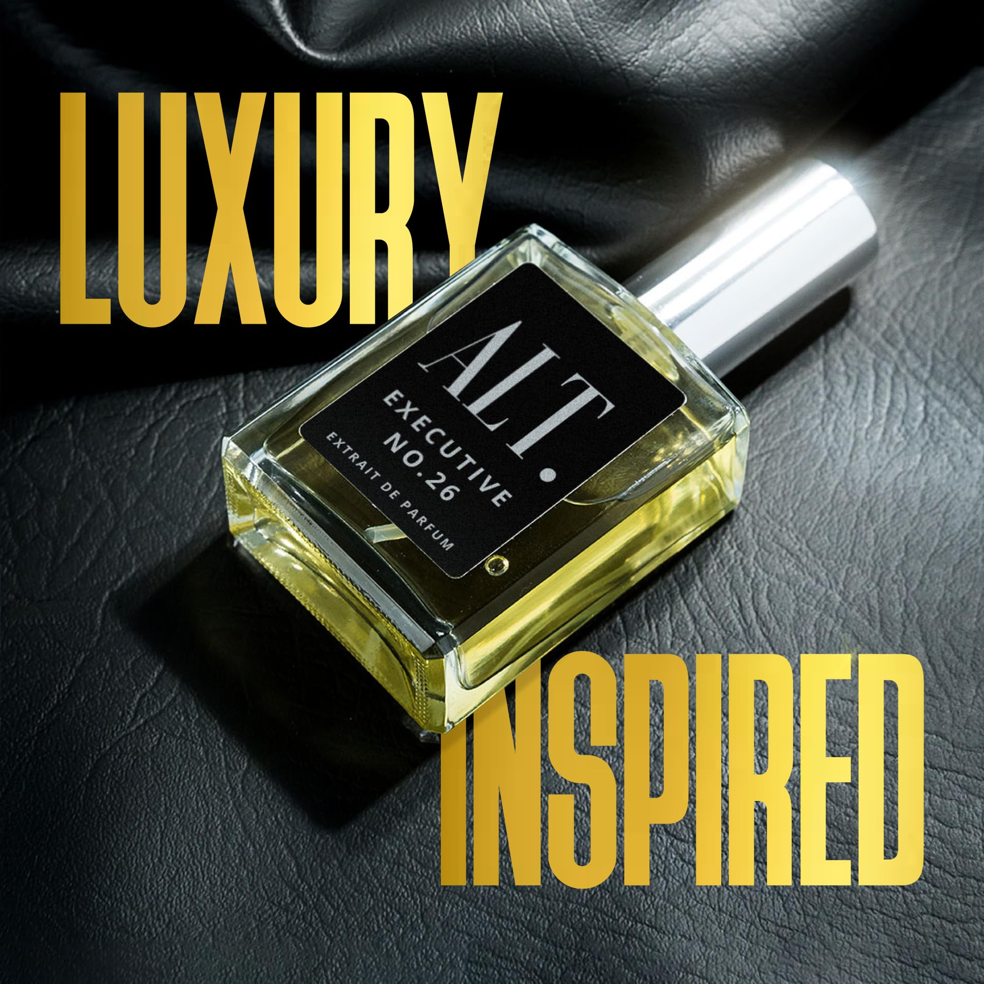 ALT. Fragrances Executive No. 26 base notes oakmoss vanilla ambergris provide woody depth.