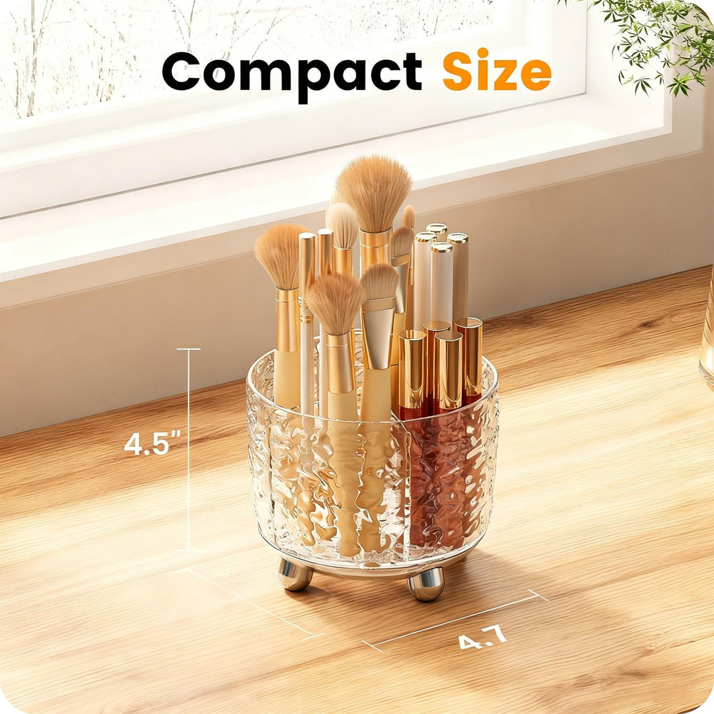 A-LuGei rotating makeup organizer base enabling smooth spins