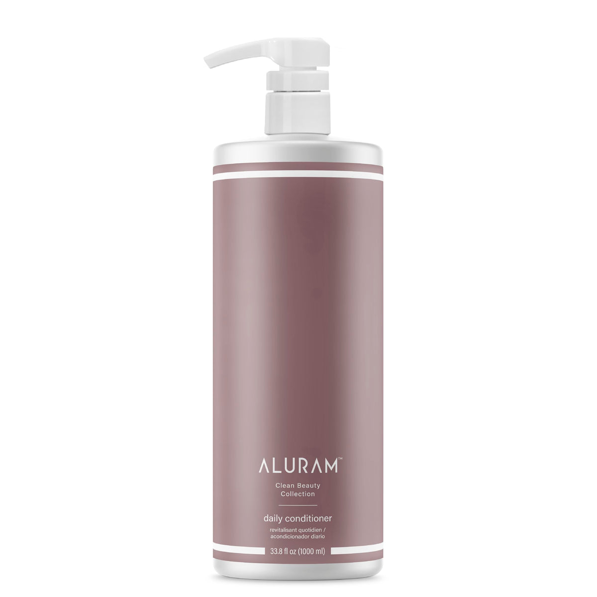 ALURAM Coconut Water Daily Conditioner bottle front highlights hydrating formula for all hair types
