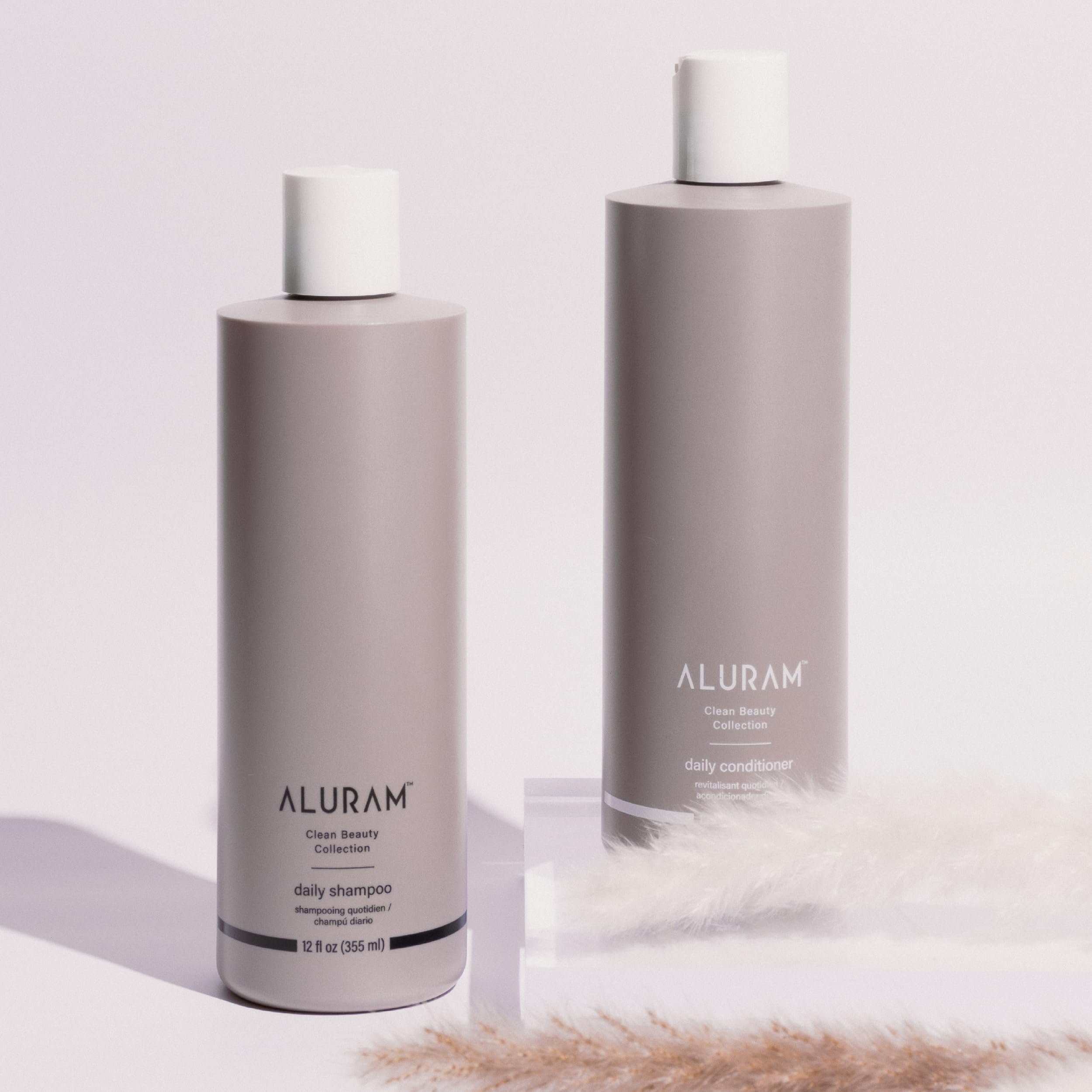 ALURAM Coconut Water Daily Conditioner packaging showcases clean silicone-free formula for everyone.