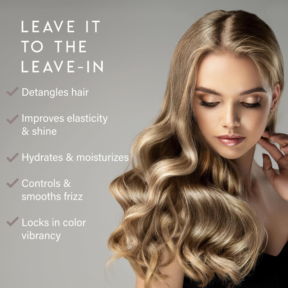 ALURAM Coconut Water Leave-In provides hair hydration with a glossy finish