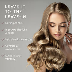 ALURAM Coconut Water Leave-In provides hair hydration with a glossy finish