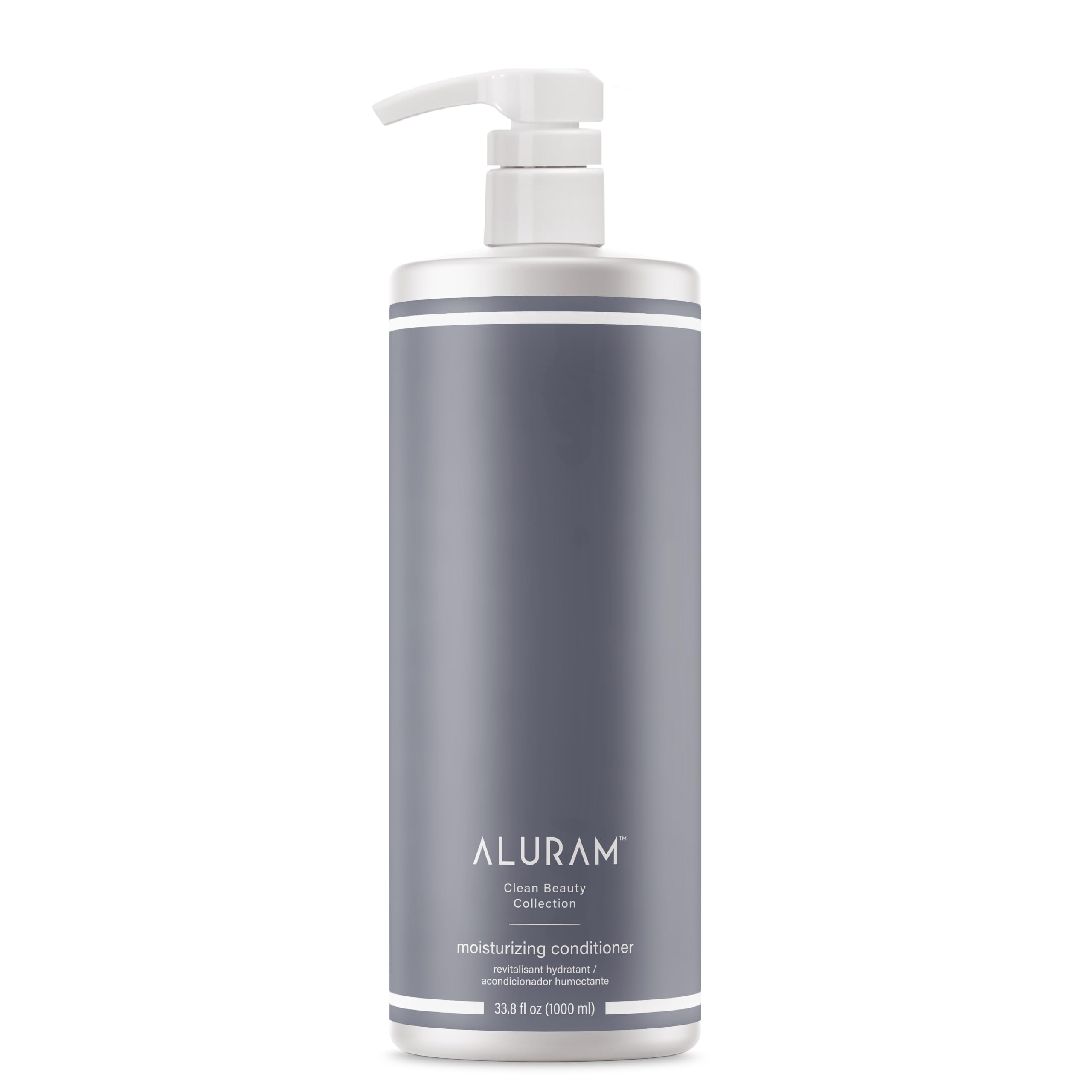 ALURAM Coconut Water Moisturizing Conditioner bottle pouring for smooth detangling