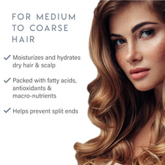 ALURAM Coconut Water Shampoo lather on medium to coarse textured hair