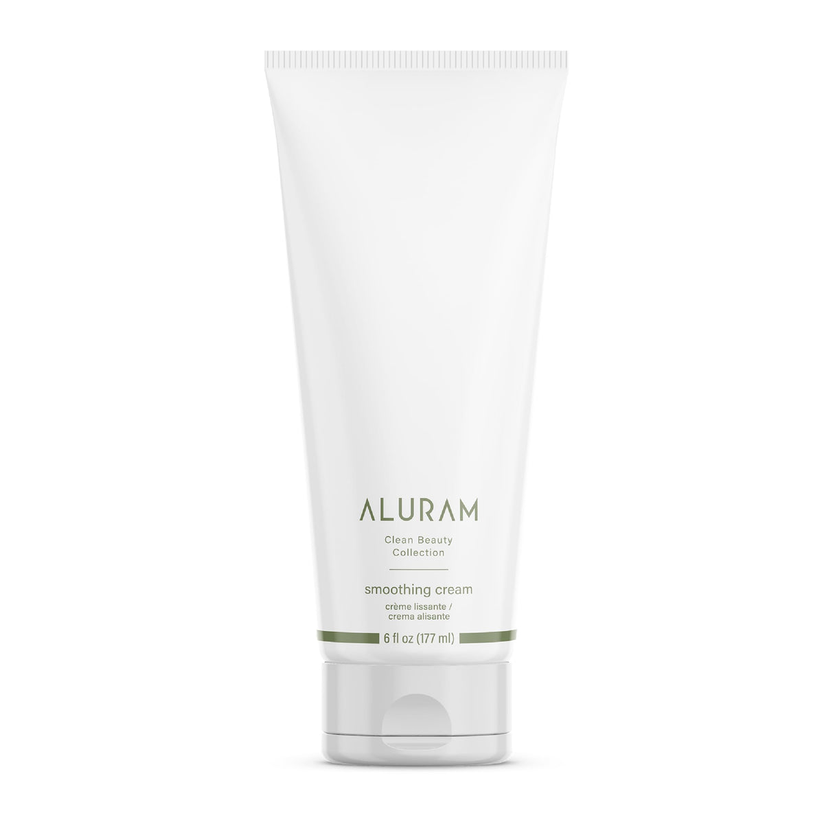 ALURAM Coconut Water Smoothing Cream bottle—frizz control and shine for silky, manageable hair.