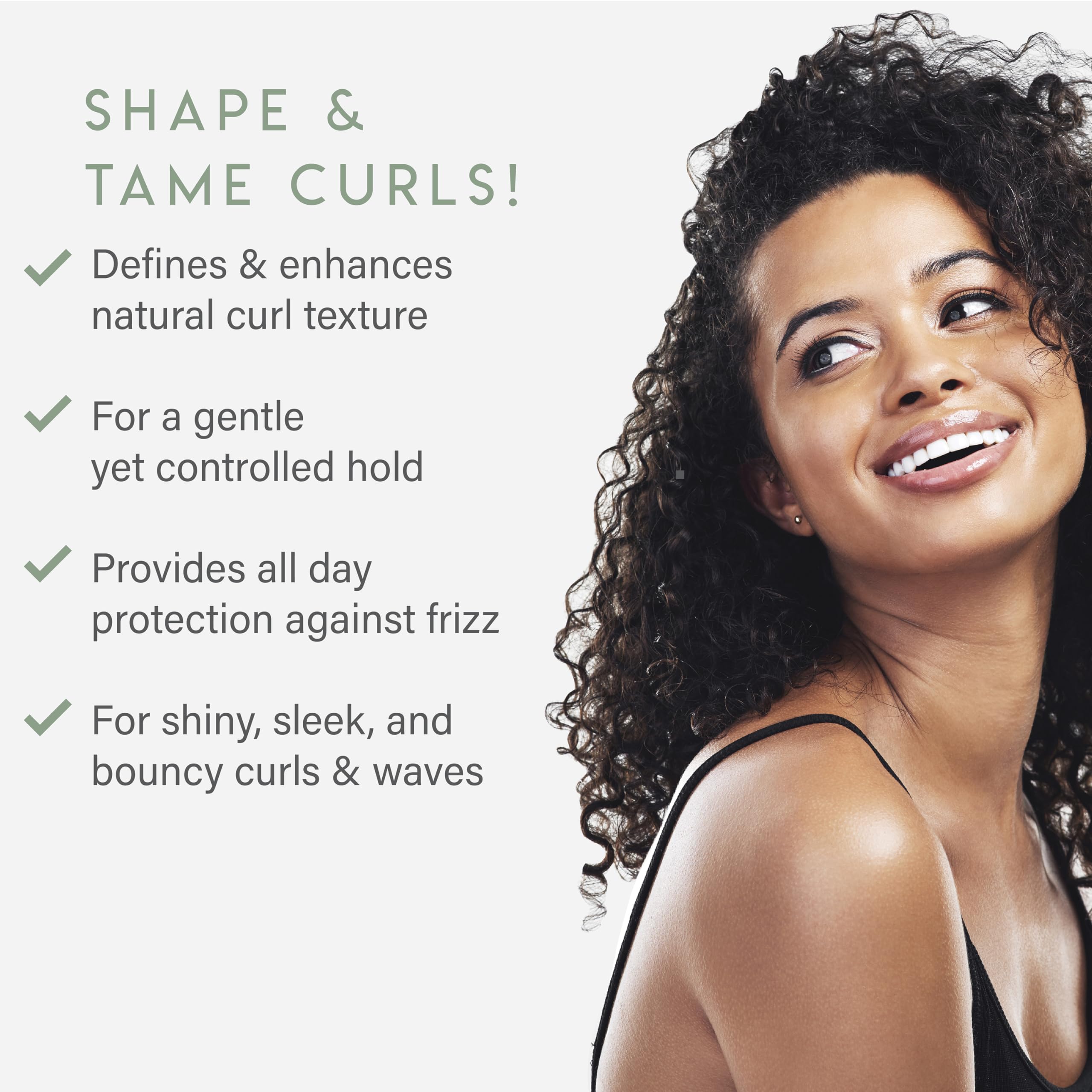 ALURAM Curl Cream being applied for hydrated definition.