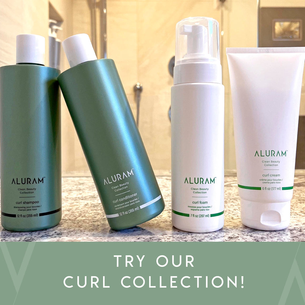 ALURAM Curl Cream providing a soft, touchable curl finish.