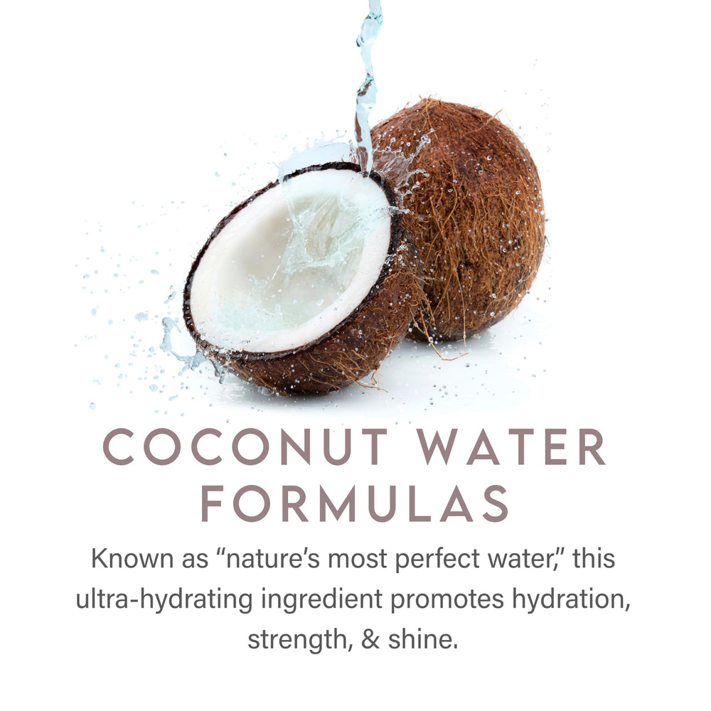 ALURAM Curl Foam coconut water close-up emphasizing hydration