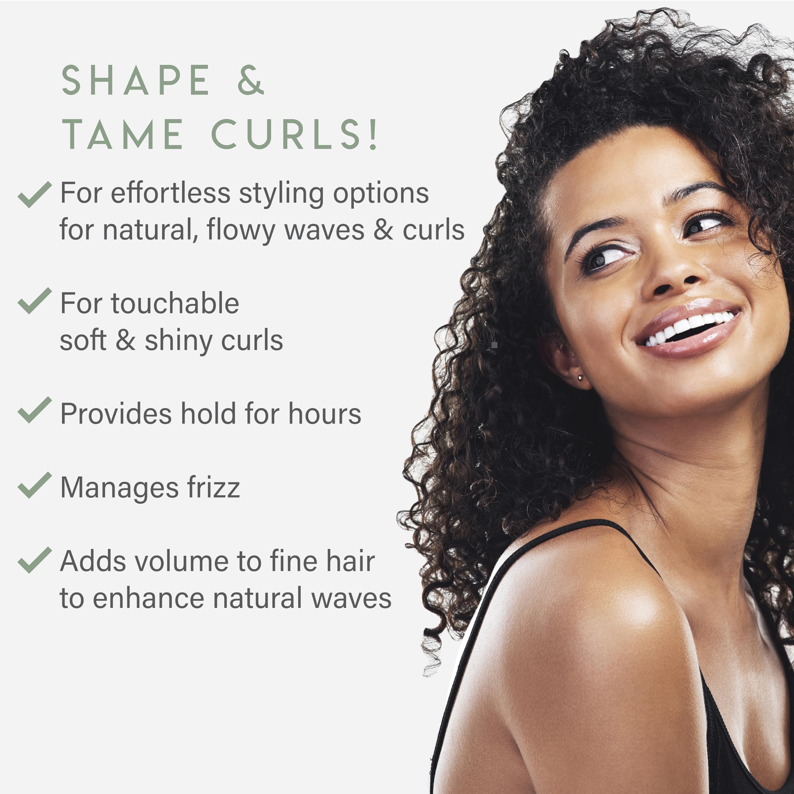 ALURAM Curl Foam texture on hand showing lightweight hydration without stiffness