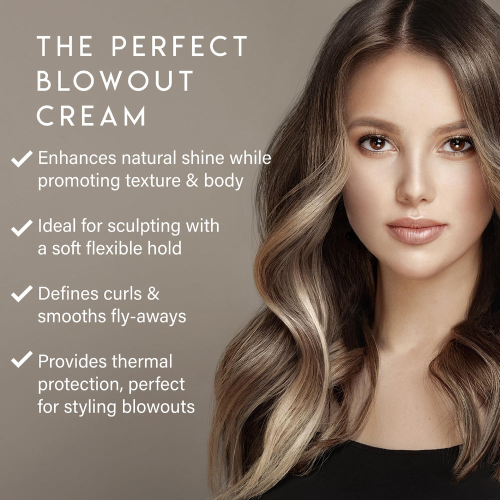 ALURAM frizz control close-up shows smoothing flyaways for sleek styles