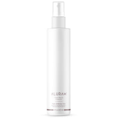 ALURAM Heat Defense Mist bottle showing lightweight heat protection for healthy styling
