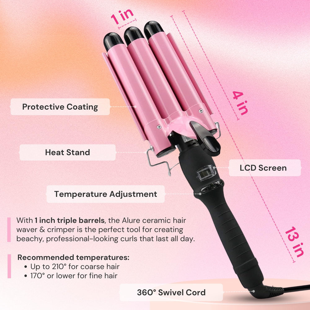 Alure wand features 360-degree rotatable cord and non-slip handle for comfortable use
