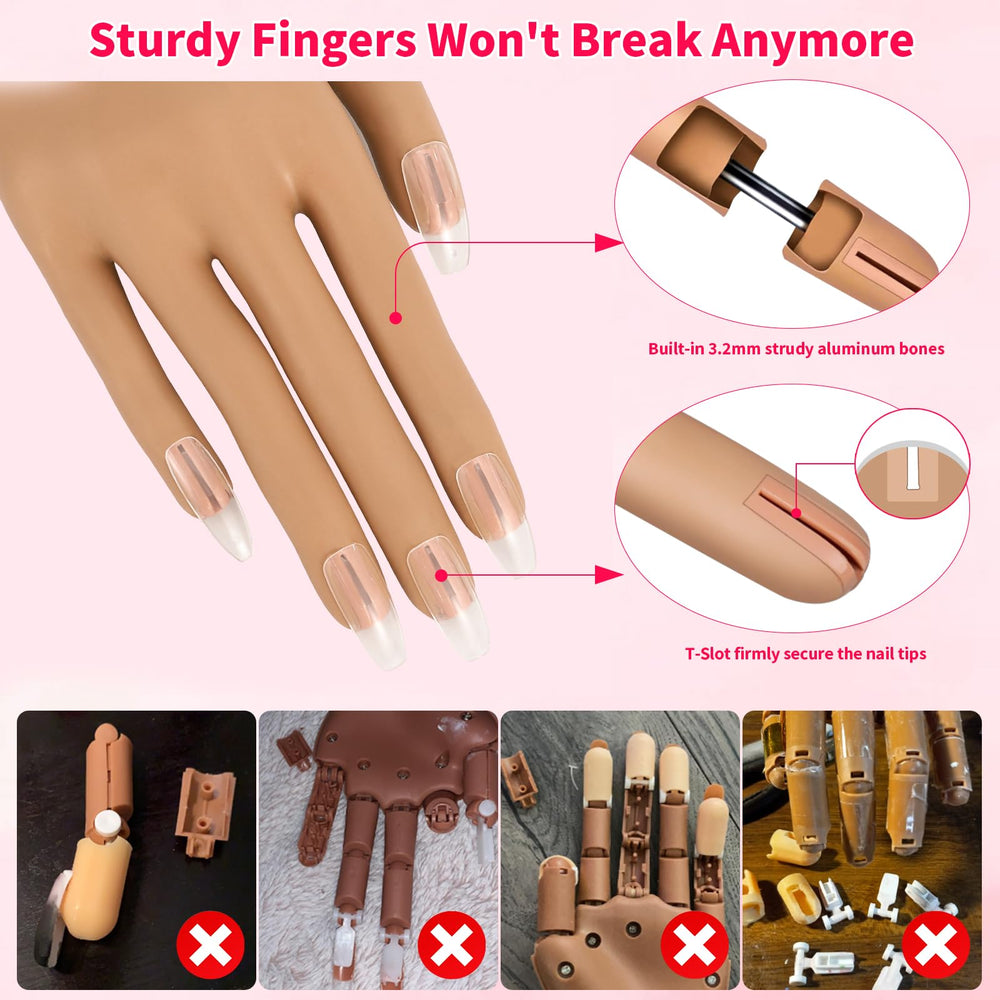ALUROICE-200-nail-tips provides abundant practice material for progression in nail art.