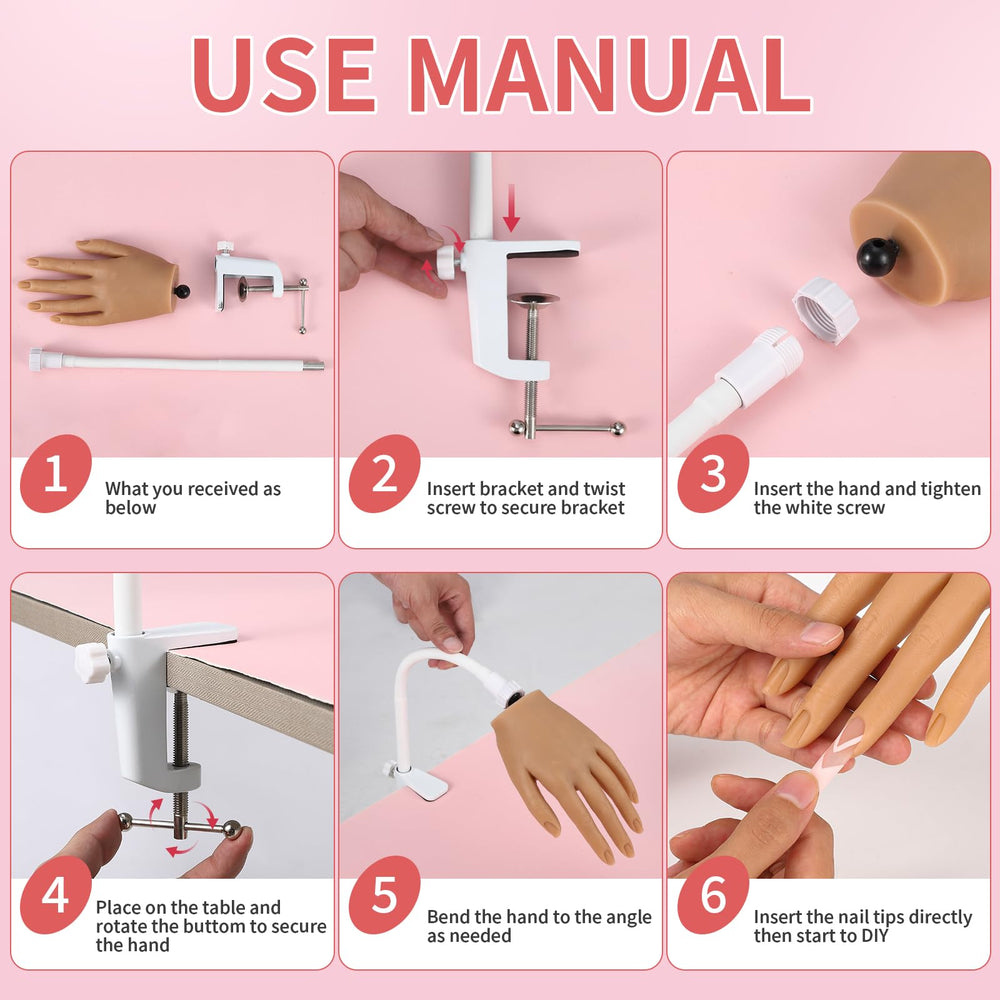 ALUROICE complete practice set includes 240 tips, cutters, and files.