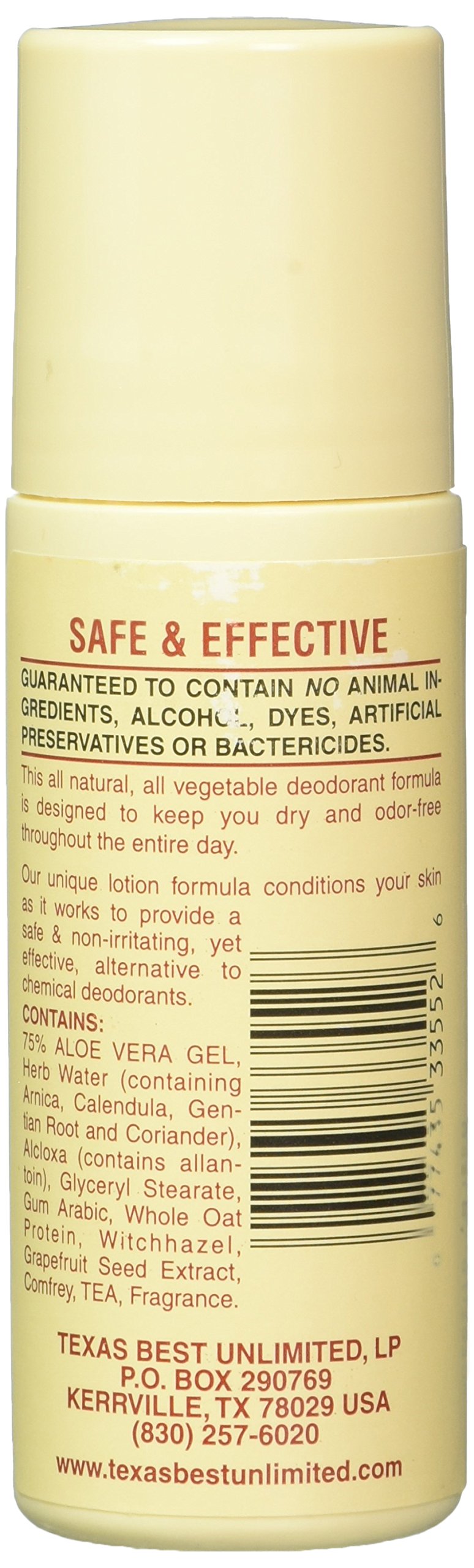 Alvera Deod Roll-On Aloe Almonds being applied shows skin-friendly, plant-based care in action.