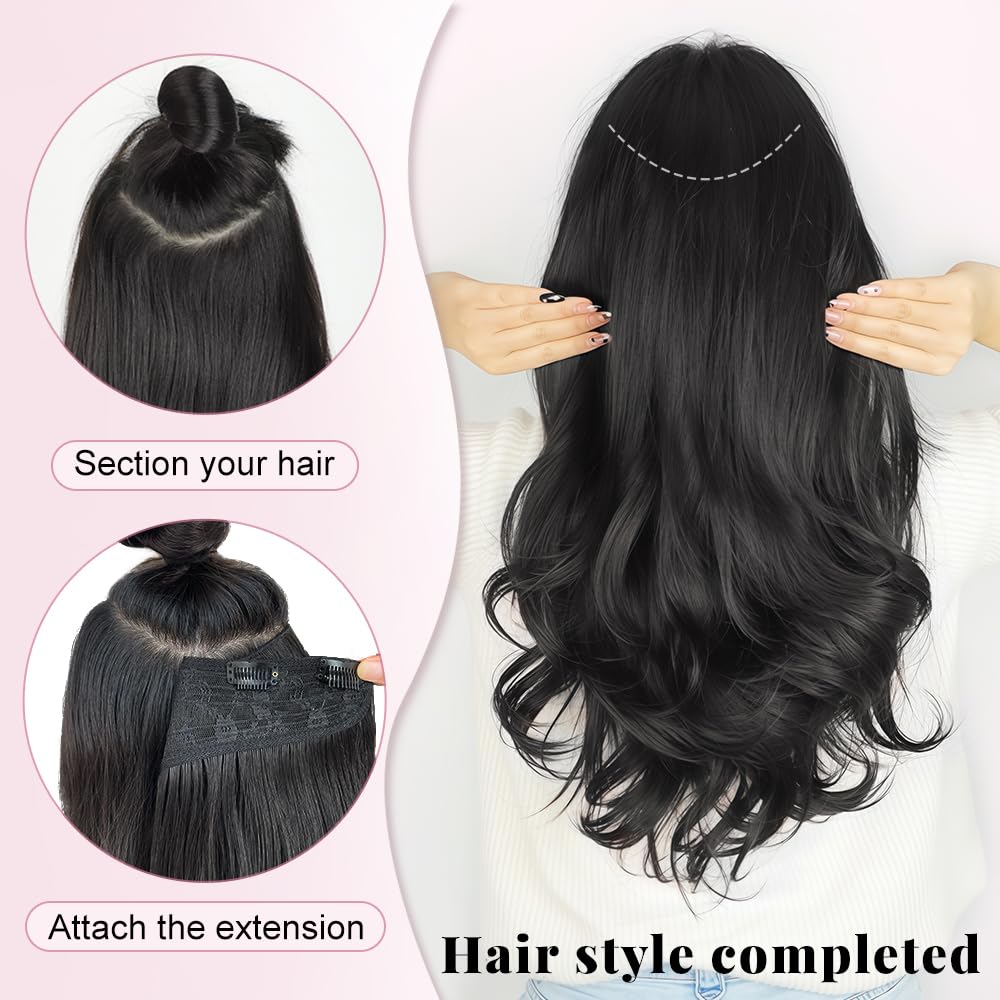 ALXNAN natural blend look blends with your hair for seamless styling.