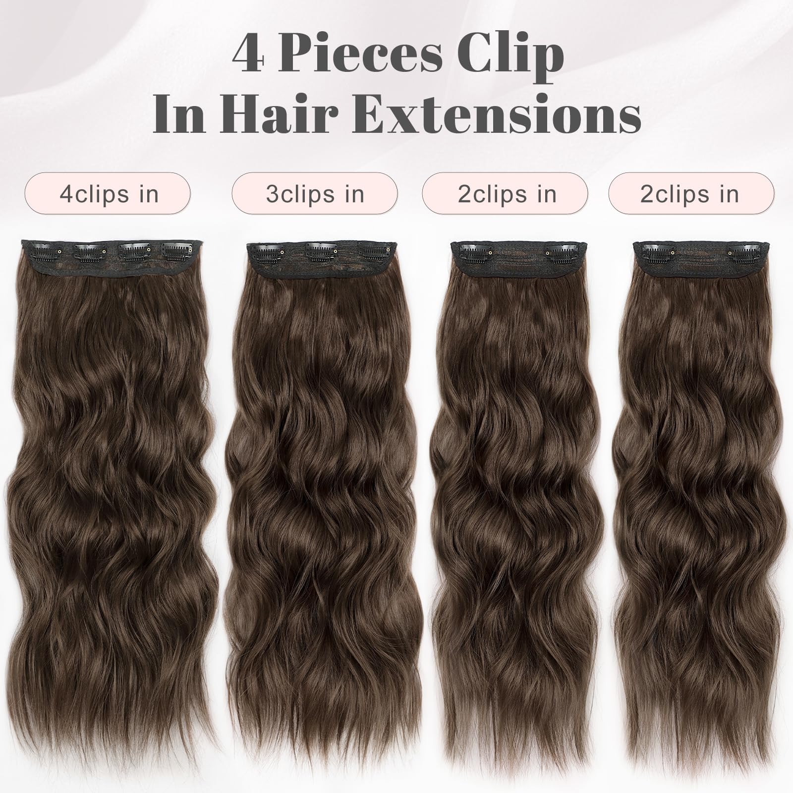 ALXNAN packaging box for clip-in extensions ready to wear